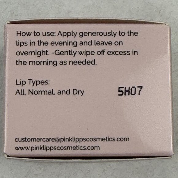 PinkLipps Lip Sleeping Mask Cherry Hydrates-Softens-Plumps 15g Smooth Hydrate - Picture 5 of 7